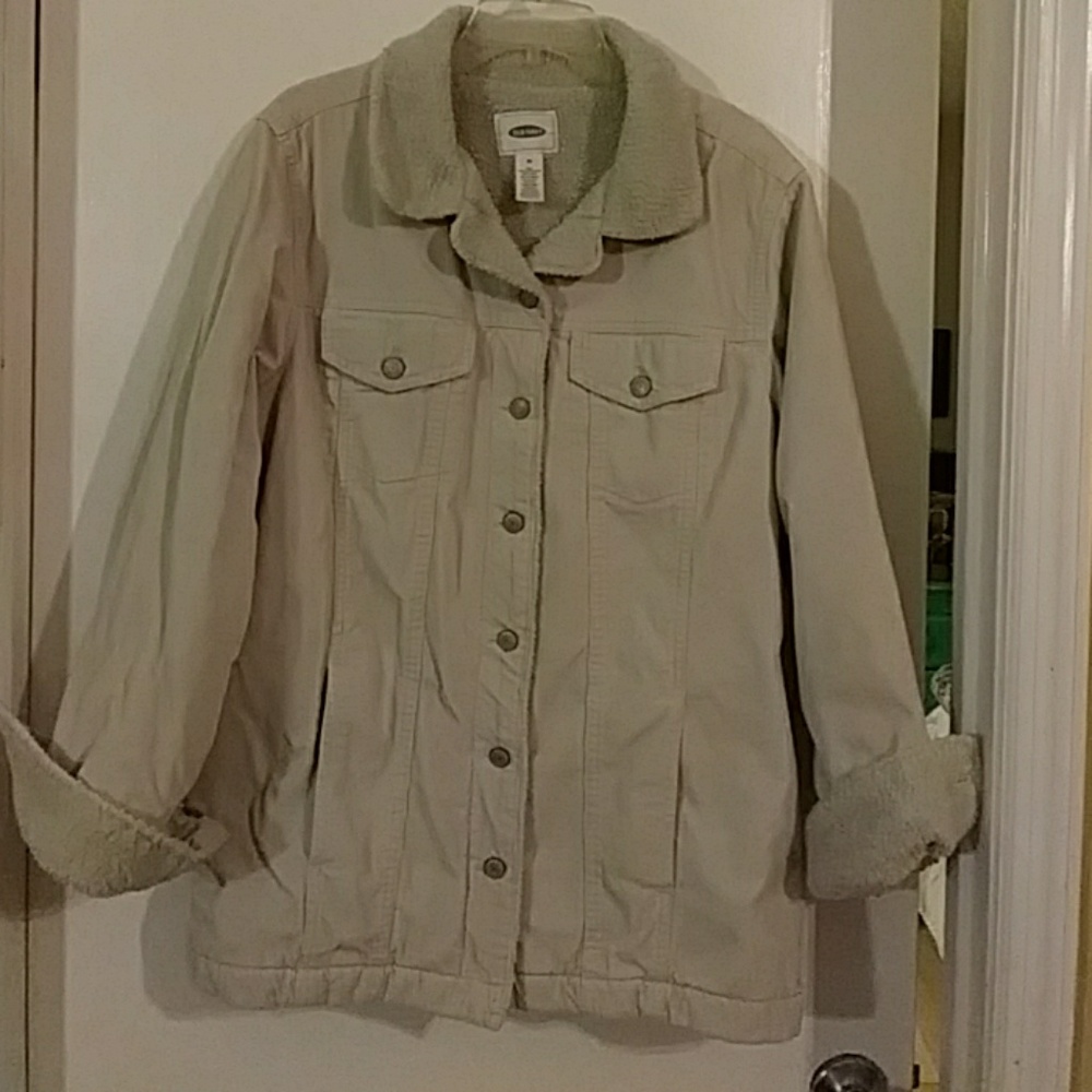 Xl beige corduroy jacket🌟